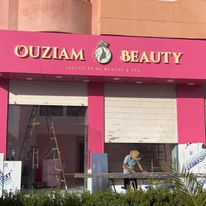 Habillage façade Marrakech